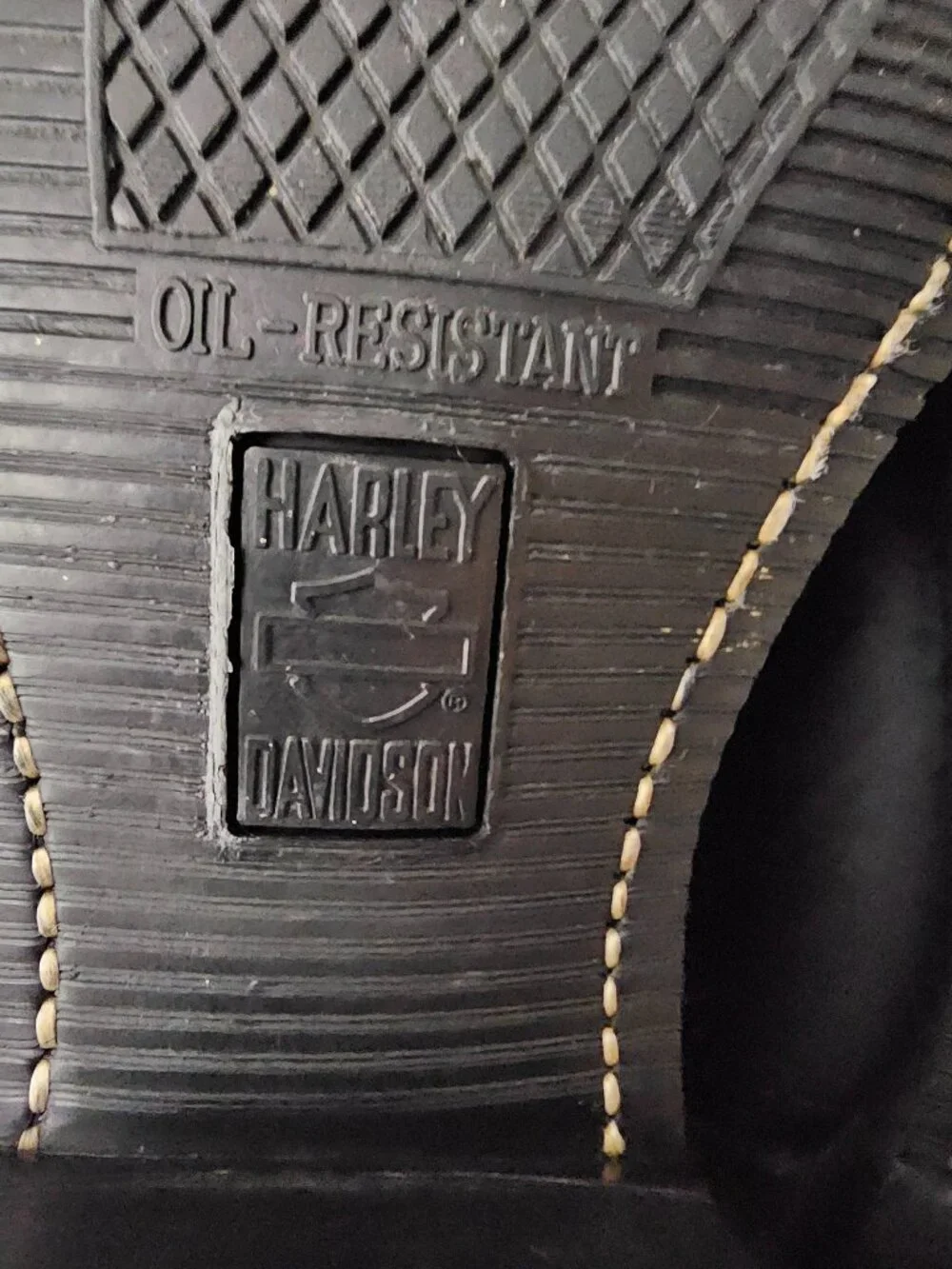 Harley Davidson Leather Western Crossover Oil Resistant Riding Moto Boots 12 BLK